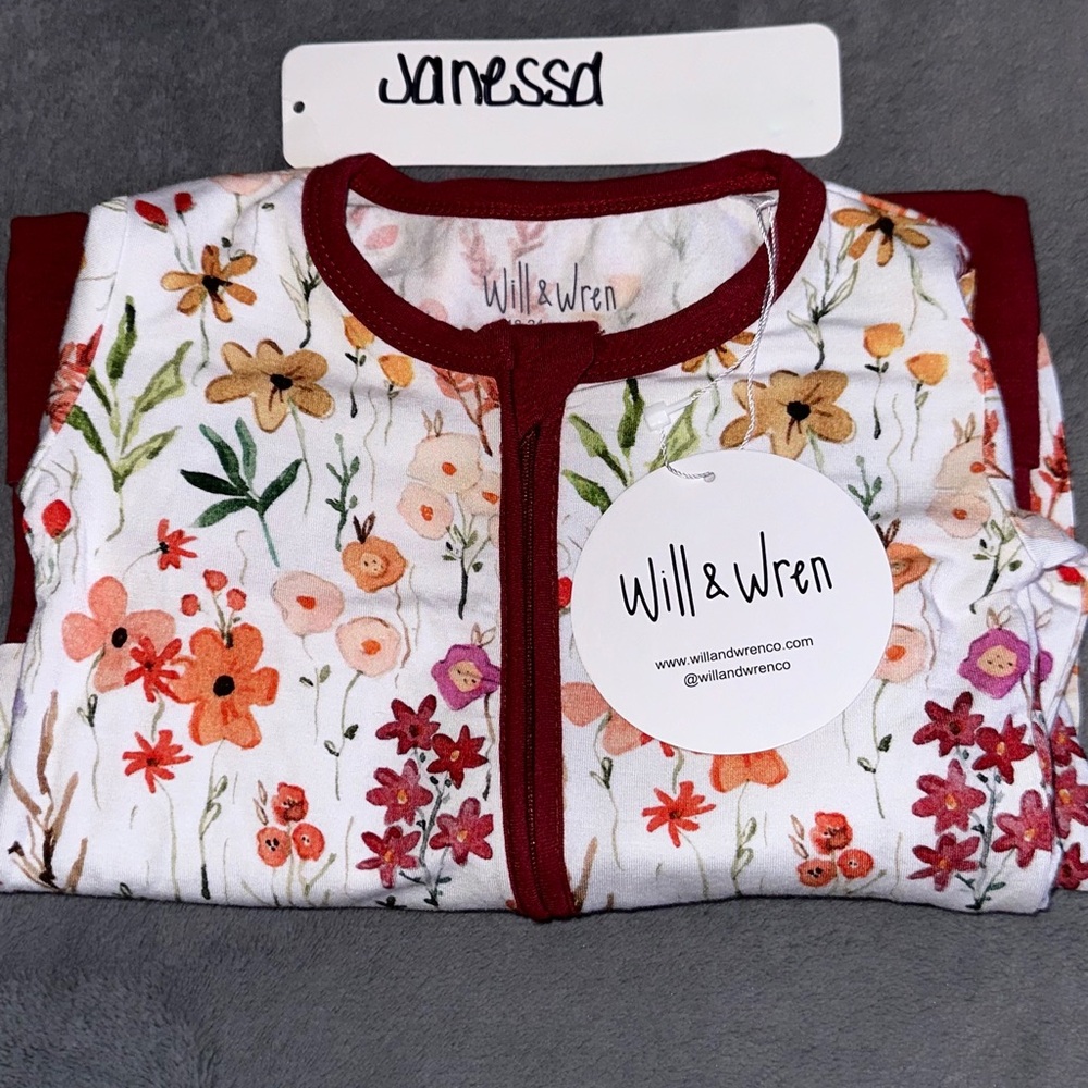 Will & Wren ❀ Bamboo 18-24 Convertible Zippy NWT